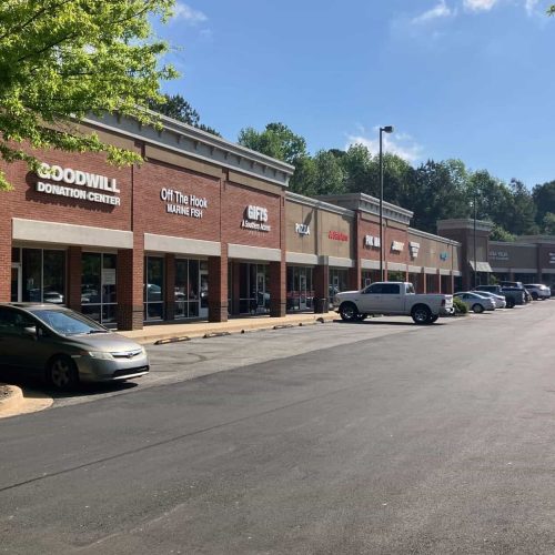 Peachtree City Shopping Center wheel stops